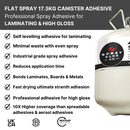 Spray Adhesive Canister 17.5kg - Flat Spray