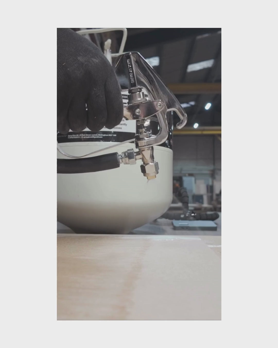 Spray Adhesive Starter Kit 22L Canister + Gun & Hose